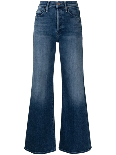 Mother Tomcat Flared Jeans In Blue