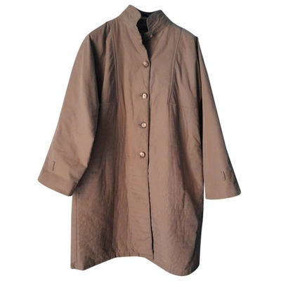 Pre-owned Valentino Trench Coat In Grey
