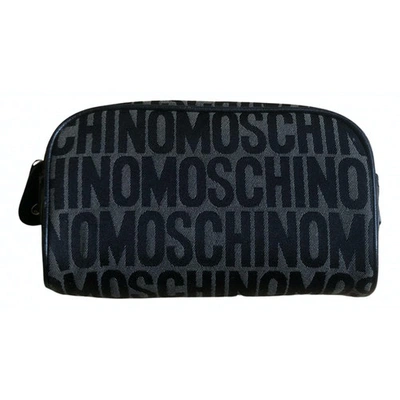 Pre-owned Moschino Cloth Purse In Anthracite