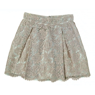 Pre-owned Valentino Silk Mini Skirt In Pink