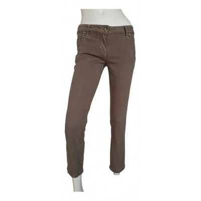 Pre-owned Jacob Cohen Slim Jeans In Camel