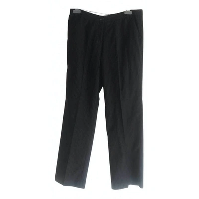 Pre-owned Designers Remix Wool Large Pants In Anthracite