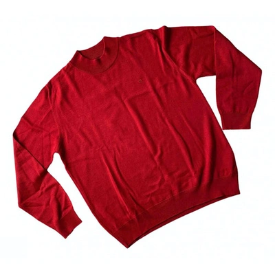 Pre-owned Pierre Cardin Wool Pull In Red
