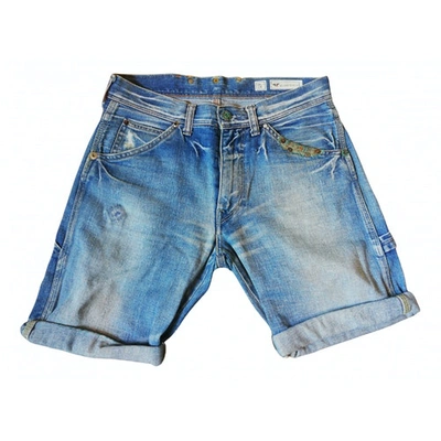 Pre-owned Replay Blue Cotton Shorts