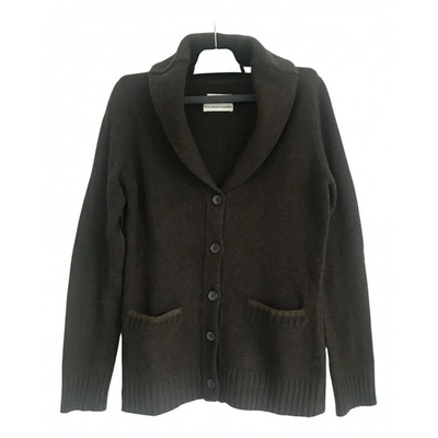 Pre-owned Massimo Dutti Cashmere Cardigan In Brown