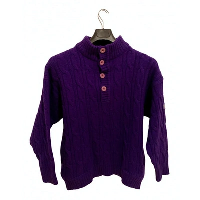 Pre-owned Marina Yachting Wool Jumper In Purple