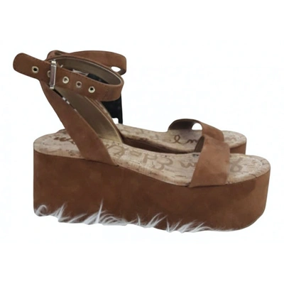 Pre-owned Sam Edelman Sandals In Brown