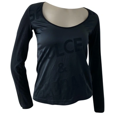 Pre-owned Dolce & Gabbana Black Cotton Top