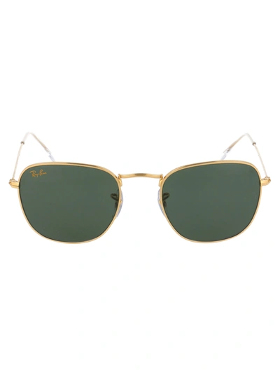 Ray Ban Frank Square-frame Gold-tone Sunglasses In 919631 Legend Gold
