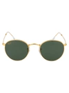 Ray Ban Round Metal Sunglasses In 919631 Legend Gold