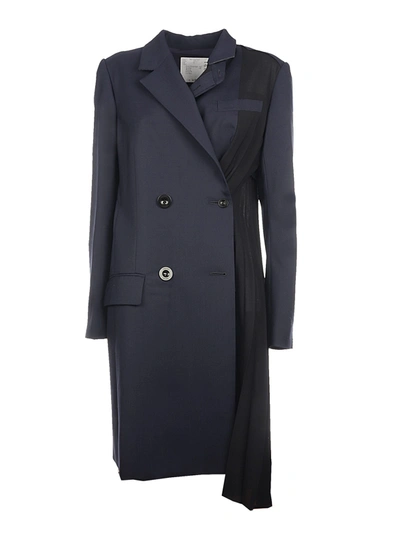 Sacai Suiting Long Jacket In 201