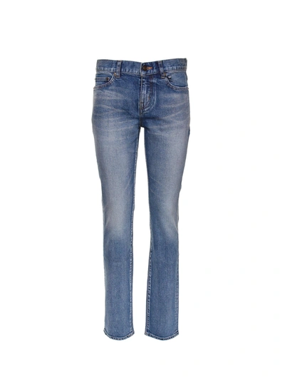 Saint Laurent Dirty Sand Jeans In Dirty Sandy