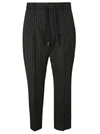 DOLCE & GABBANA STRIPE CROPPED TROUSERS,GW08ATFR2YES8051