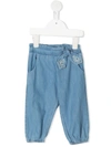CHLOÉ COTTON PANTS WITH BOW DETAIL,11744673