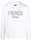 FENDI 花卉LOGO连帽衫