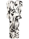 ISABEL MARANT ALBI ABSTRACT-PRINT DRESS