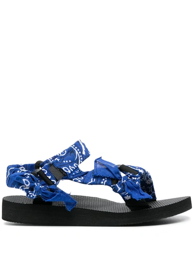 Arizona Love Paisley Open-toe Sandals In Blue