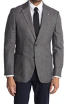 Nautica Notch Lapel Structured Weave Sport Coat In Grey