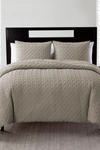 Vcny Home Nina Embossed Comforter Set In Taupe