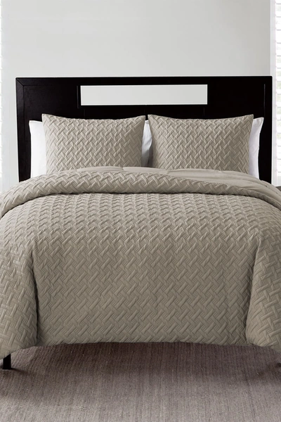 Vcny Home Nina Embossed Comforter Set In Taupe