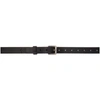 LEMAIRE BLACK REVERSED THIN BELT