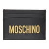 MOSCHINO BLACK LOGO CARD HOLDER
