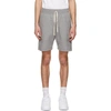 John Elliott Crimson Drawstring Shorts In Dark Grey