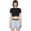 ALEXANDER WANG T BLACK LOGO BABY T-SHIRT