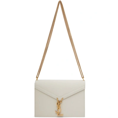 Saint Laurent Beige Medium Envelope Bag In 2721 Dkbeig