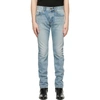 SAINT LAURENT BLUE SLIM-FIT JEANS