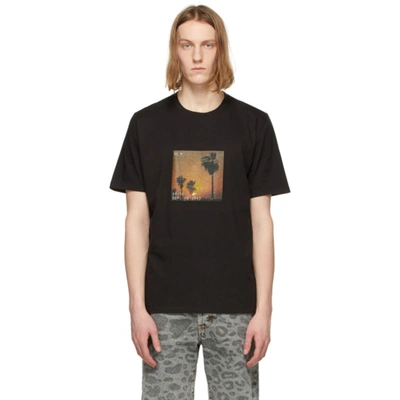 Saint Laurent Black Vhs Sunset T-shirt