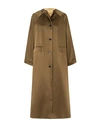 KASSL EDITION KASSL EDITIONS WOMAN OVERCOAT & TRENCH COAT MILITARY GREEN SIZE M COTTON, ACETATE, VISCOSE, POLYURET,16014661EP 5