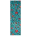 La Doublej Dragonflower-print Linen Runner In Blue