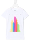 DOUUOD NEW YORK PRINT T-SHIRT