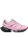 Balenciaga Track Colorblock Mesh Sneakers In Pink & Purple