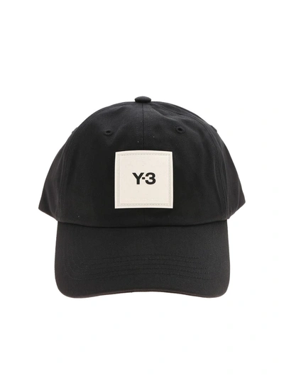 Y-3 Black Square Label Cap