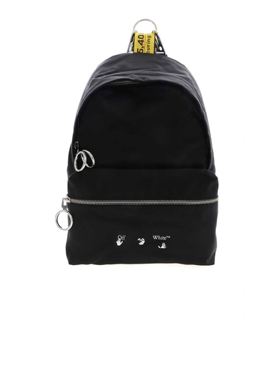 Off-white Off White Ow Logo Mini Backpack In Black