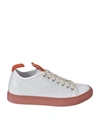 SOFIE D'HOORE CONTRASTING DETAILS FAST SNEAKERS IN WHITE