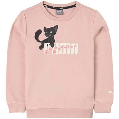 Puma Babies'  Pink Logo Print Sweatshirt