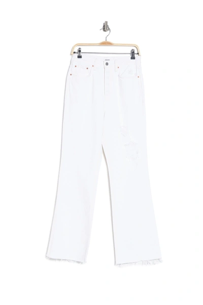 Grlfrnd Dawn Flare Leg Jeans In White Lotus G1485