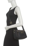 Calvin Klein Belfast Dressy Nylon Crossbody Bag In Blk Gold