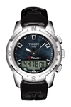 Tissot T-touch Ii Titanium Lady Leather Strap Watch, 43.3mm