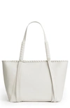 ALLSAINTS SMALL KEPI EAST/WEST LEATHER TOTE,5059270416009