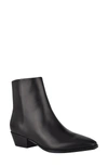 Marc Fisher Ltd Zubin Bootie In Black Leather