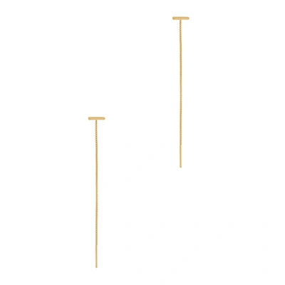 Daisy London X Estée Lalonde 18kt Gold-plated Drop Earrings