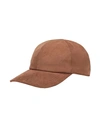 8 BY YOOX 8 BY YOOX CHENILLE BASEBALL HAT HAT BROWN SIZE L POLYESTER, ELASTANE,46739429CH 5