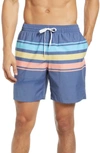 Chubbies Tropicadas 7-inch Swim Trunks In Navy Blue