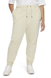 Nike Sportswear Essential Women's Fleece Pants In Coconut Milk,black