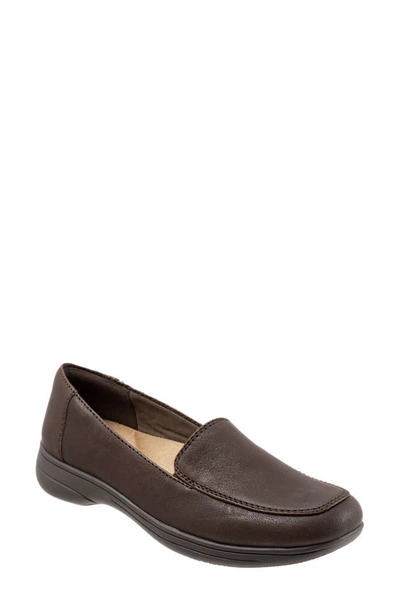 Trotters Jacob Loafer In Dark Brown Leather