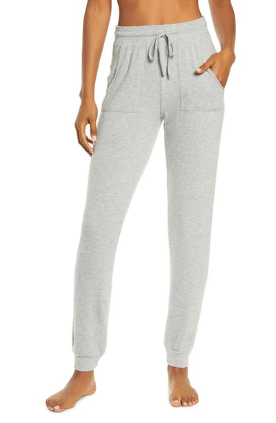 Alo Yoga Soho Brushed Stretch-jersey Track Pants In Gray